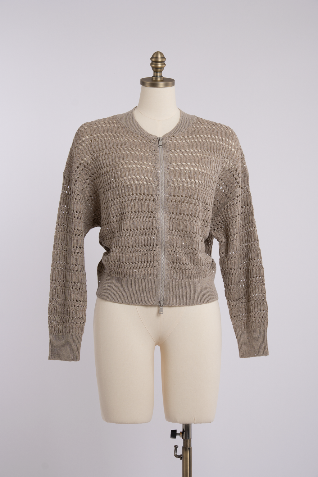 Lumière Knit Zipper Cardigan