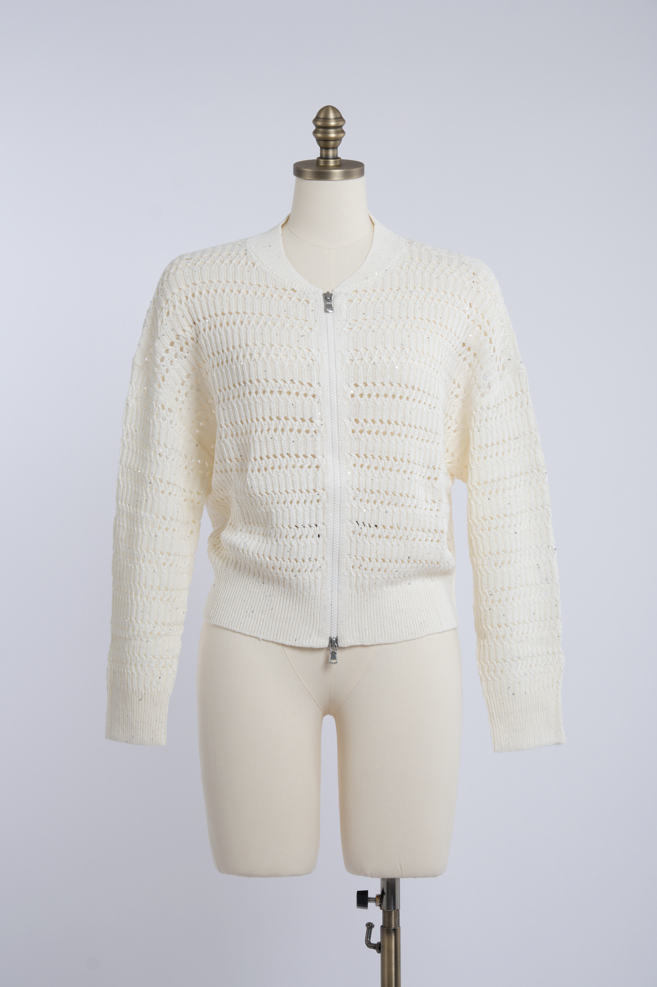 Lumière Knit Zipper Cardigan