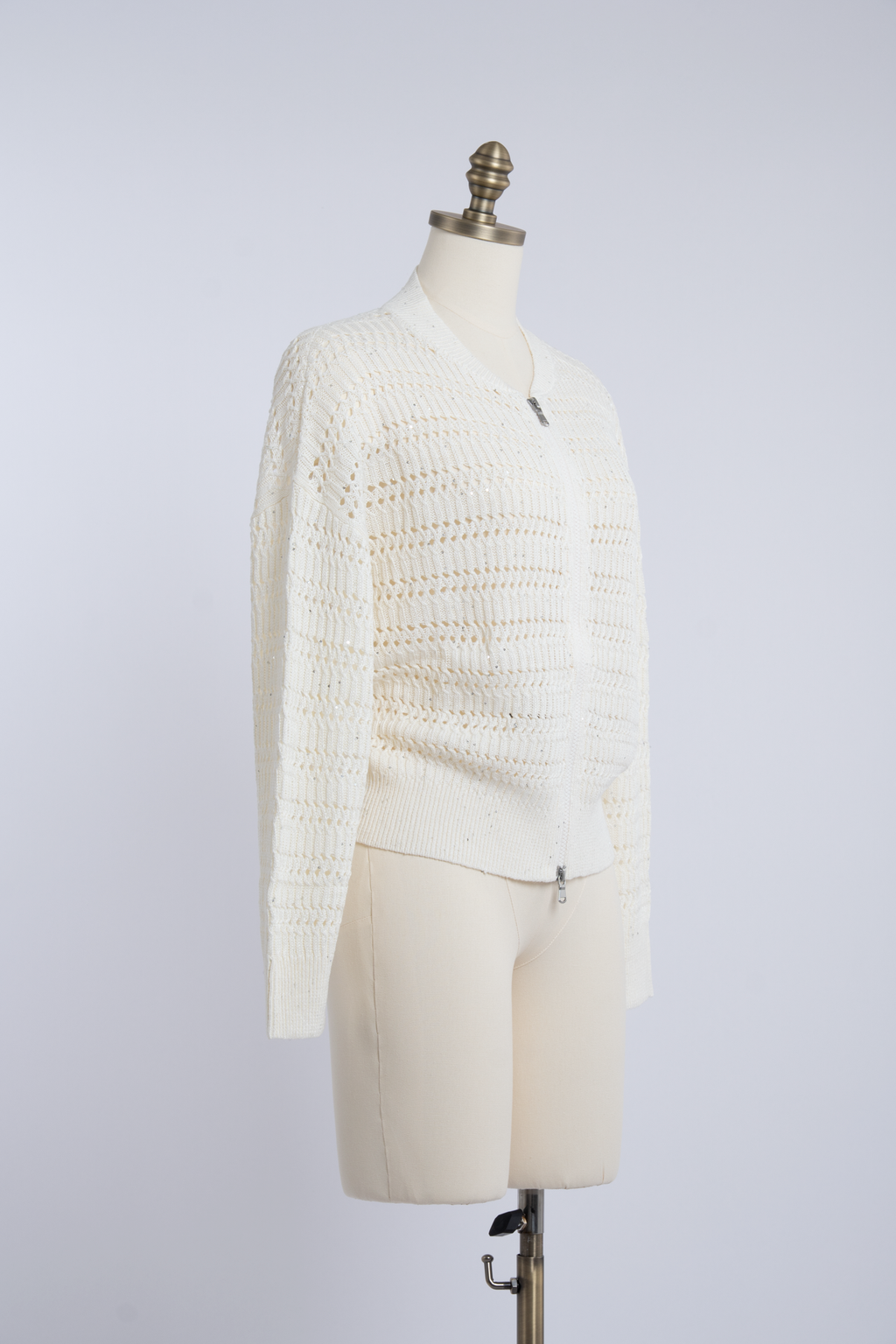 Lumière Knit Zipper Cardigan