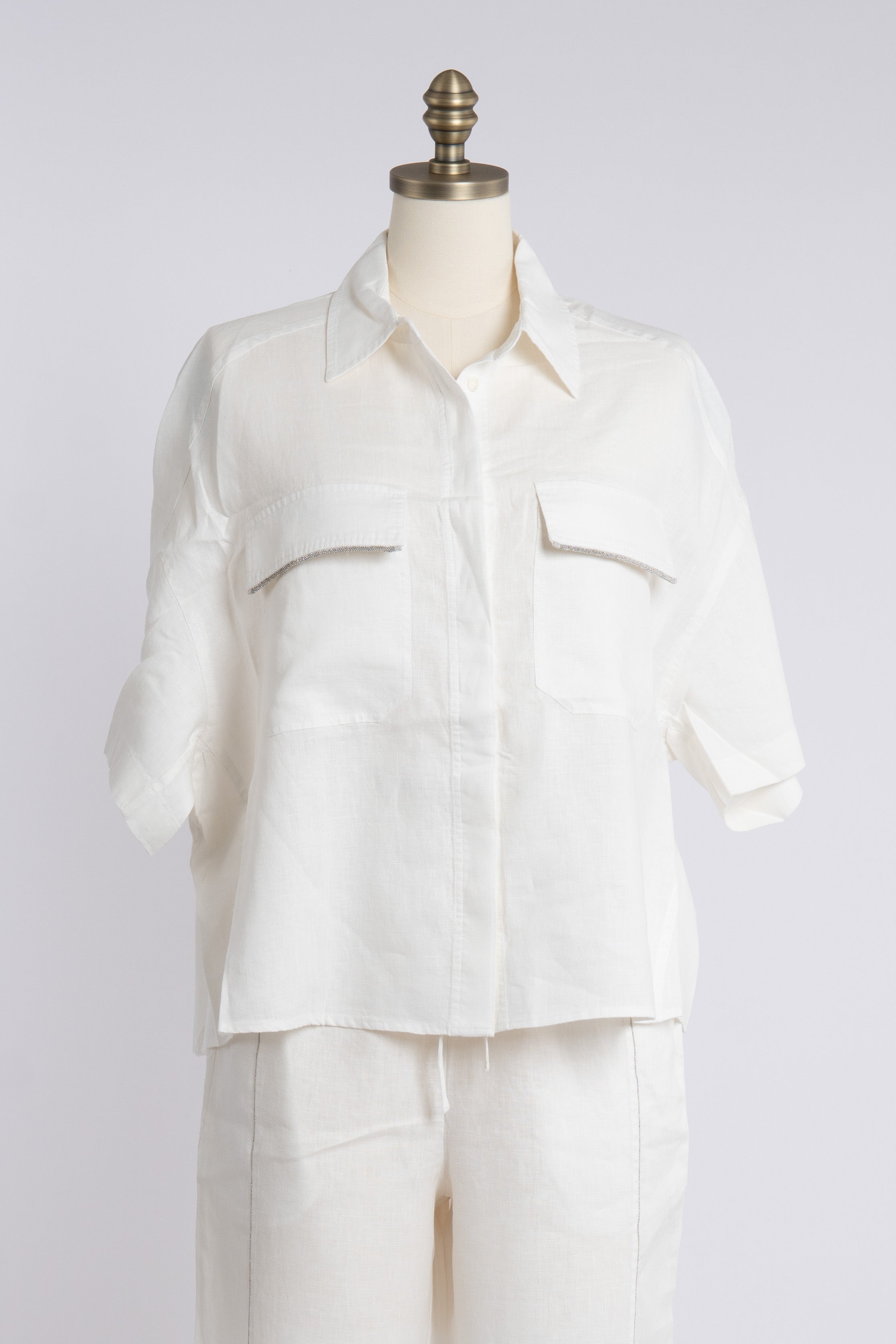 Viscose and Linen Shirt