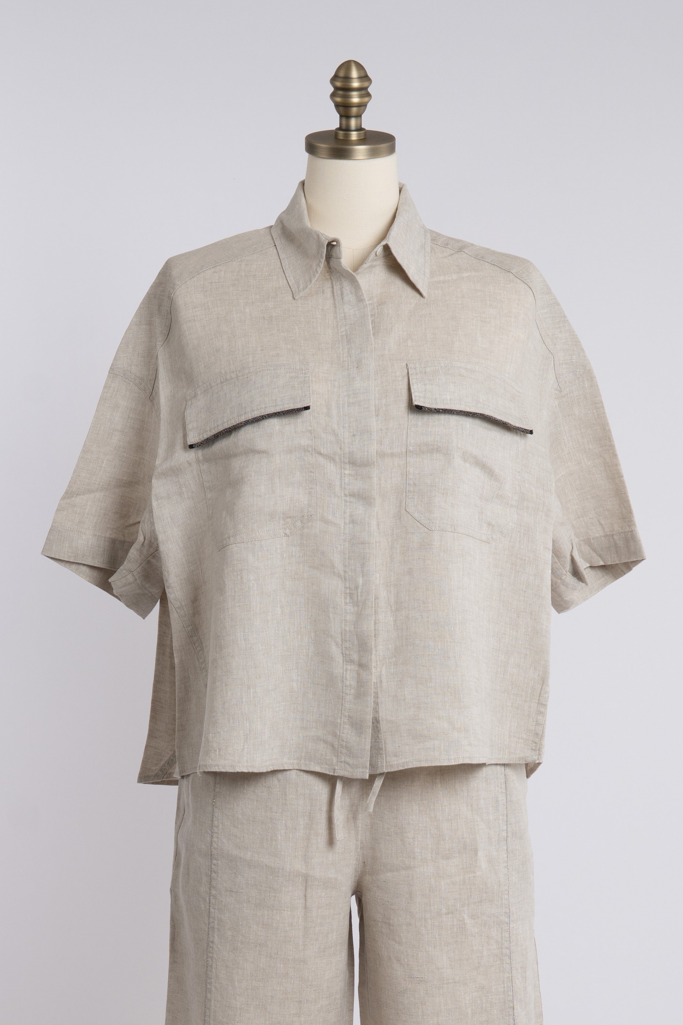 Viscose and Linen Shirt