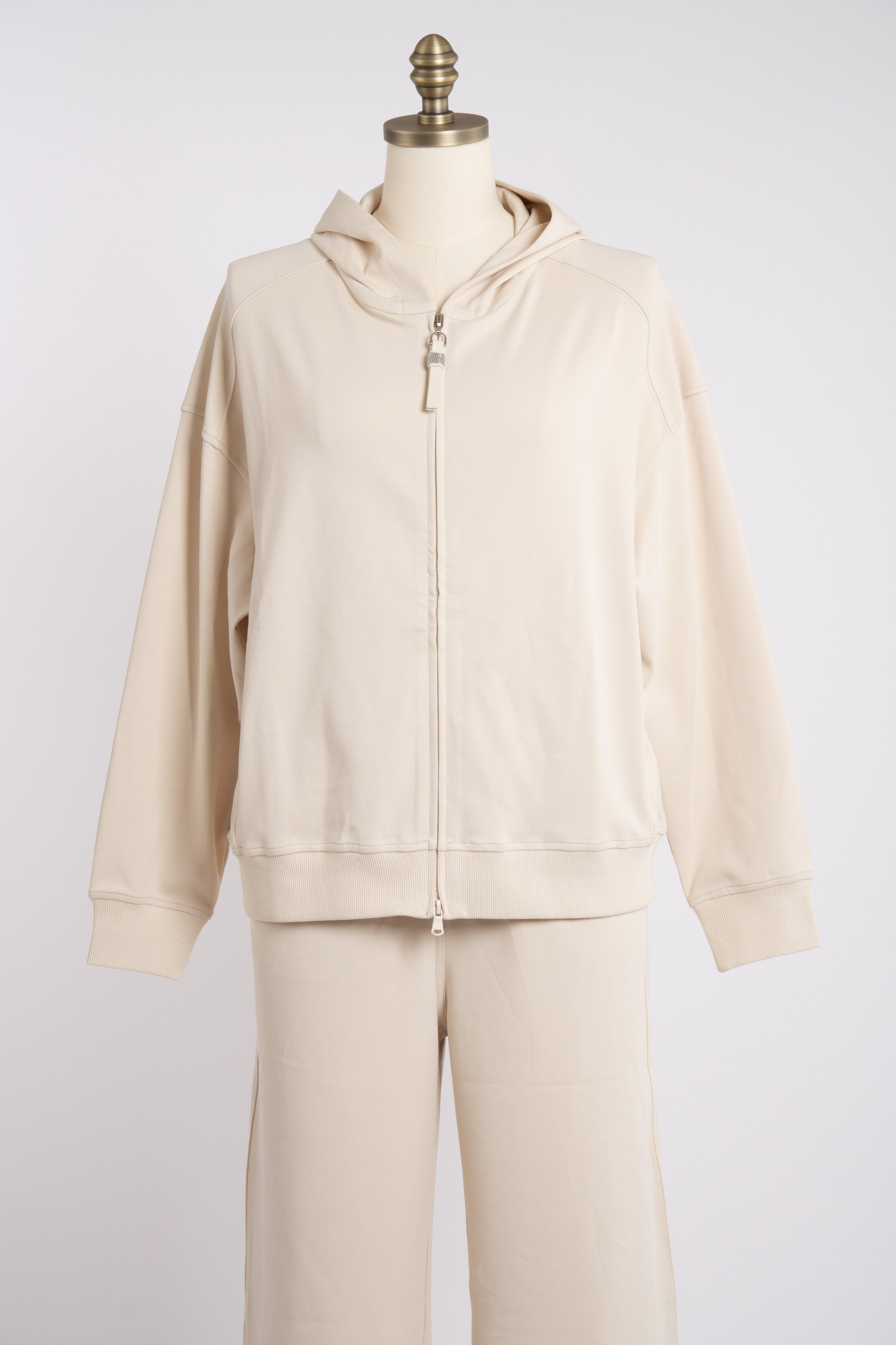 Silk Cotton Tracksuit With Hood