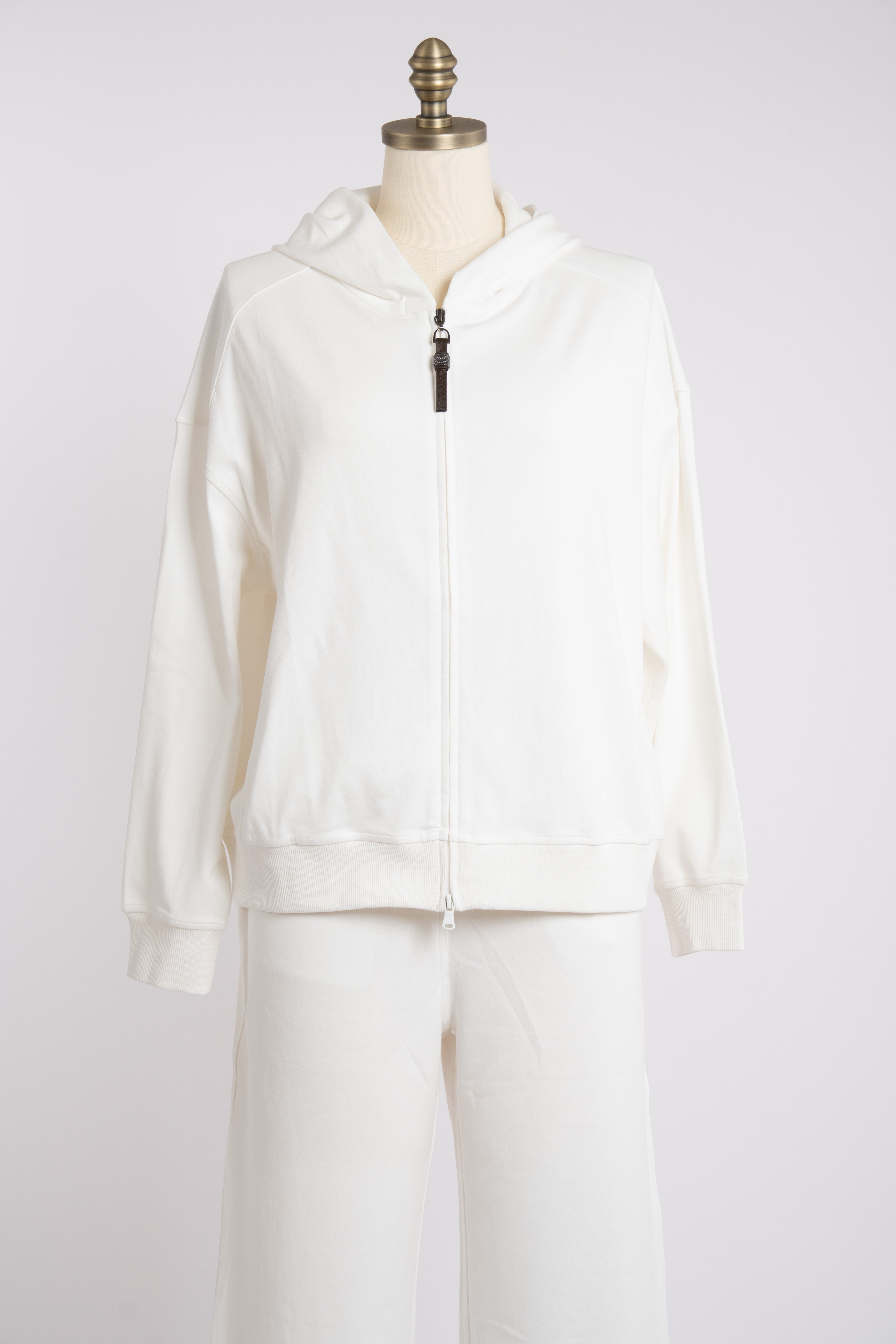 Silk Cotton Tracksuit With Hood