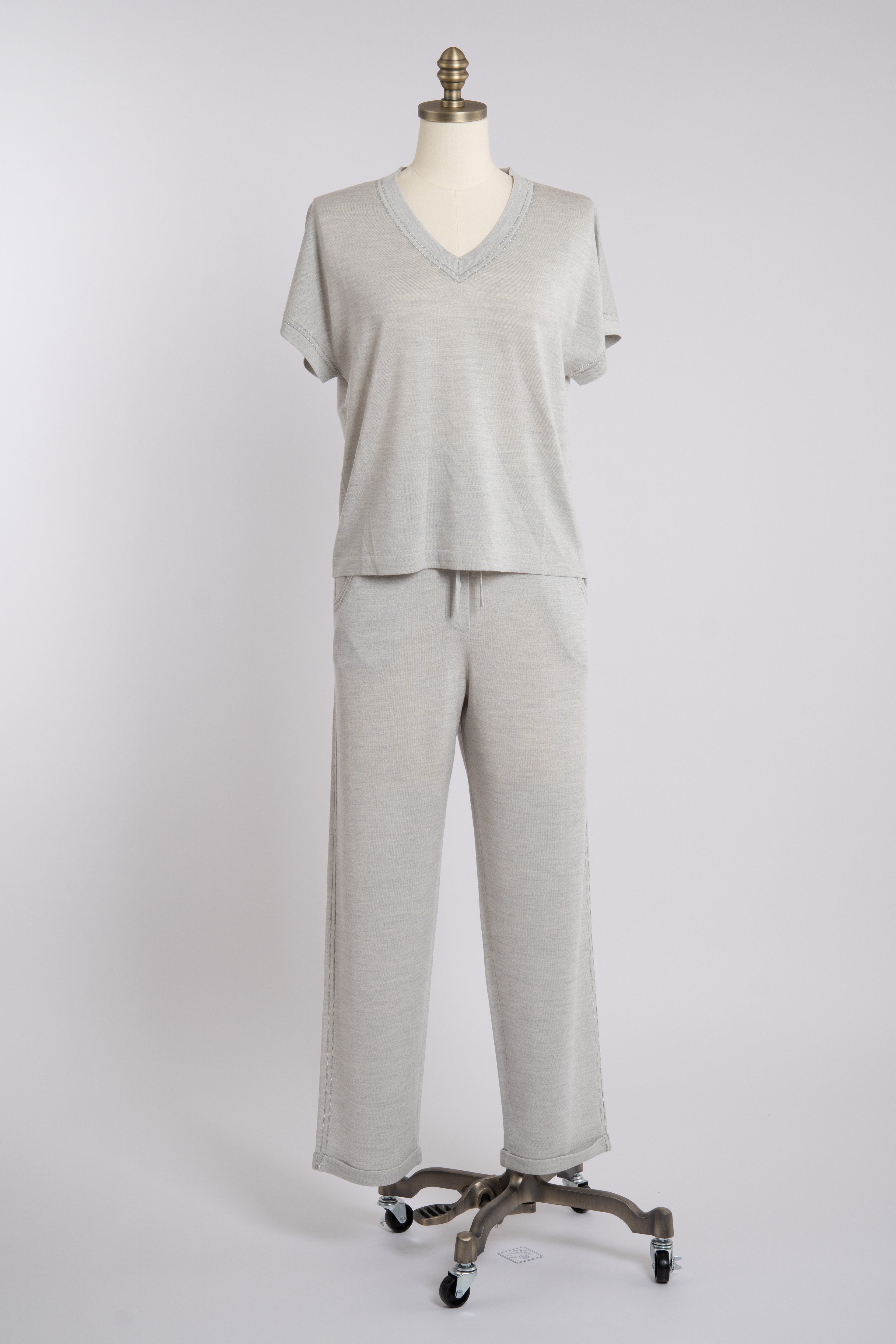 Cashmere–Linen Knit Lounge Sets