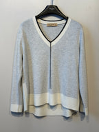 White Sweater With Sripes