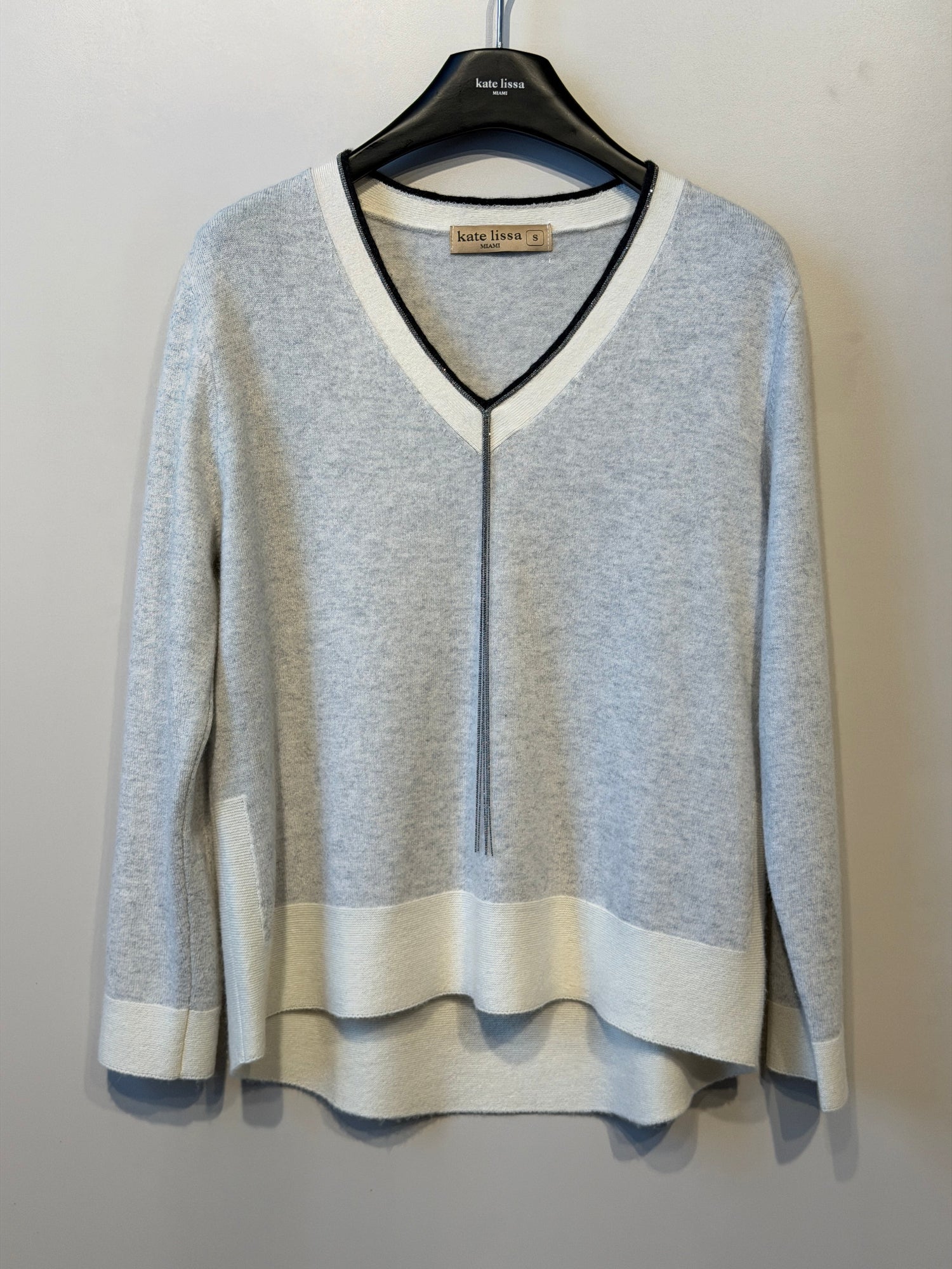 White Sweater With Sripes