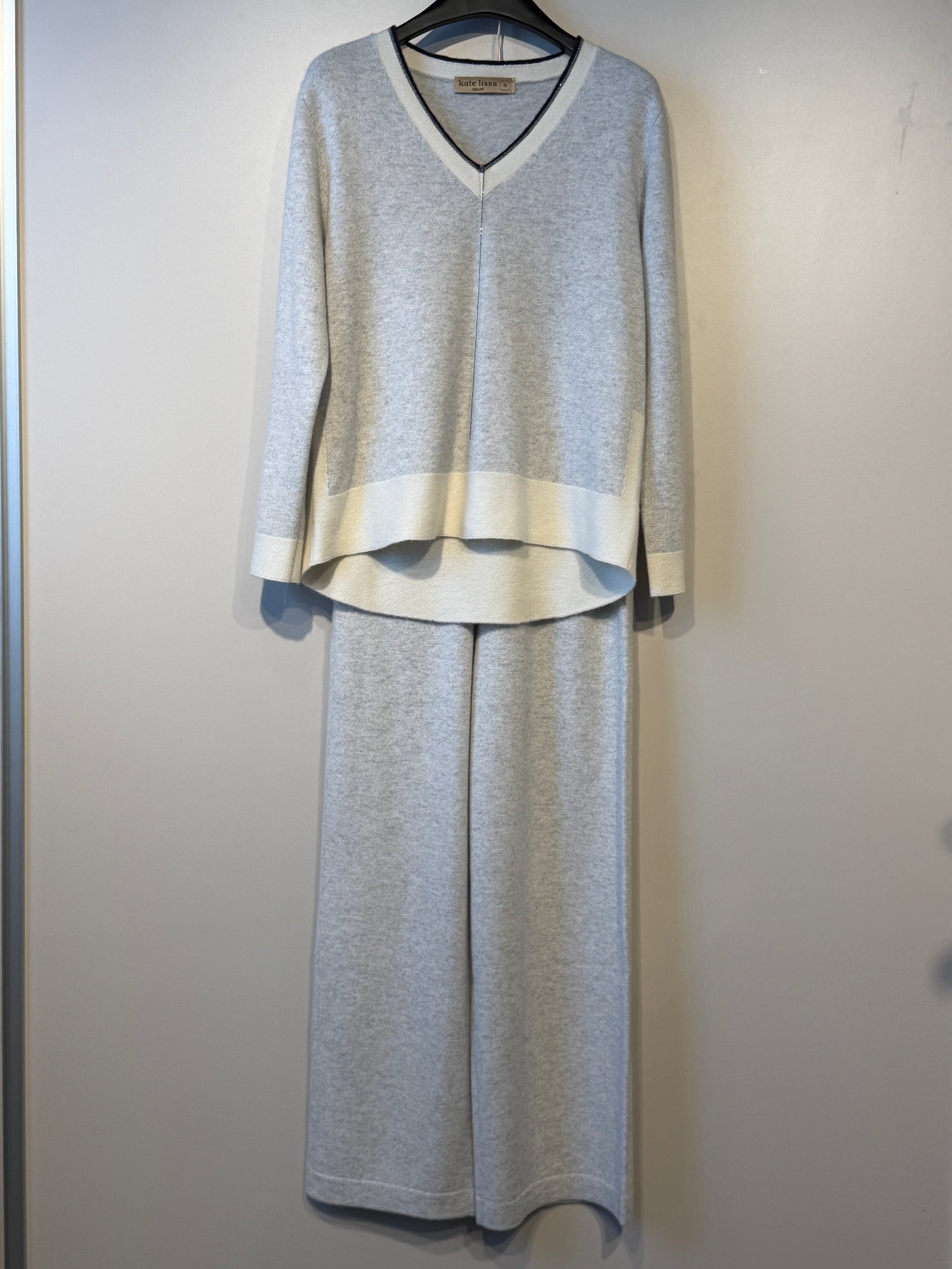 White Sweater With Sripes