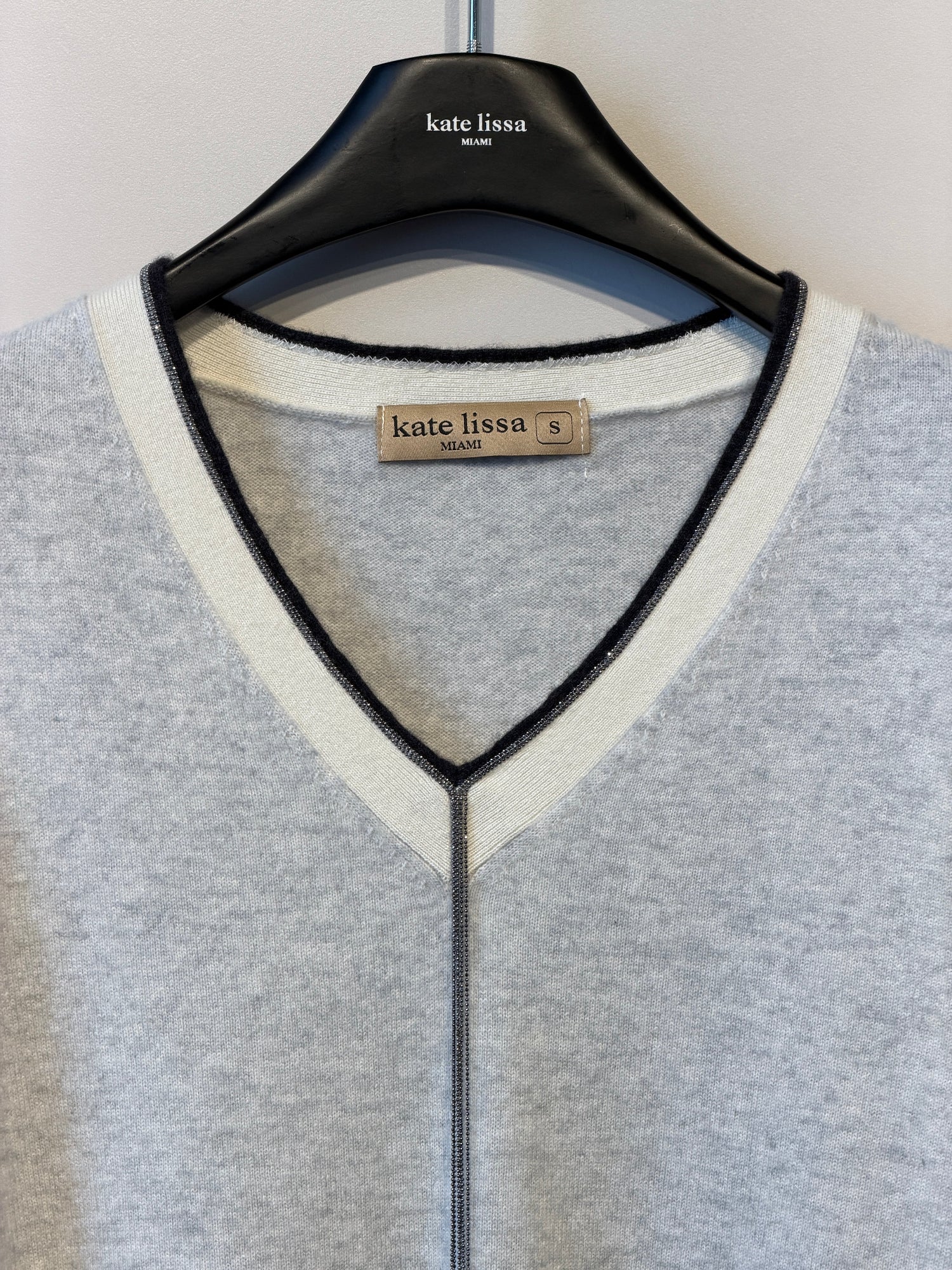 White Sweater With Sripes